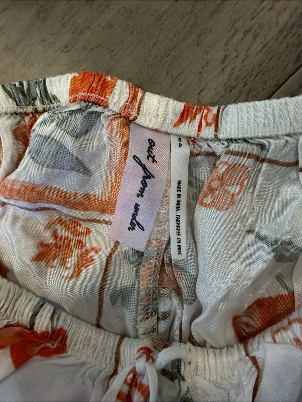 Urban Outfitters Out from Under Floral Drawstring Pajama Set